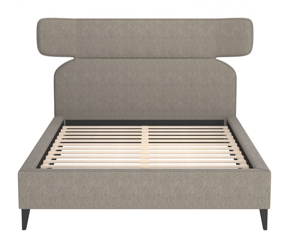 Dusa Olive Brown Platform Bed