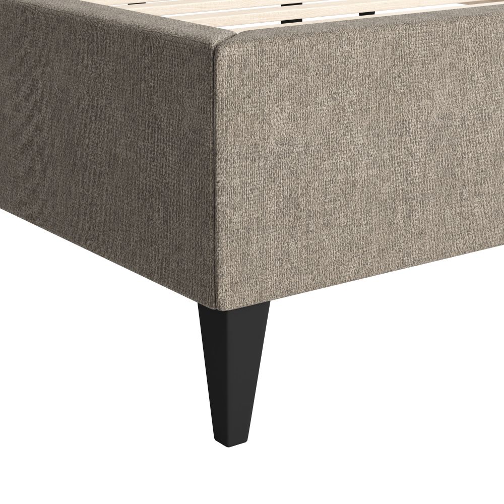 Dusa Olive Brown Platform Bed