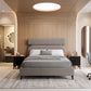 Dusa Olive Brown Platform Bed