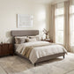 Dusa Olive Brown Platform Bed
