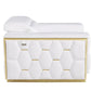 Silla Global United 1111 - Cuero italiano blanco