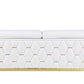 Global United 1111 Sofa - White Italian Leather