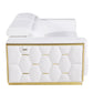Global United 1111 Sofa - White Italian Leather