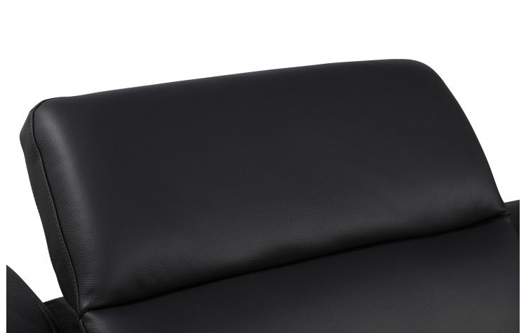 Divanitalia 1116 Black 5 Pc Power Sectional