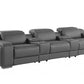 1116 DivanItalia 8-Piece Home Theater Seating - Top Grain Italian Leather