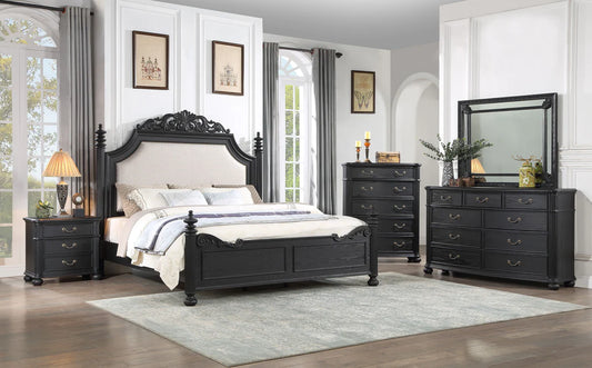 Kingsbury B1130 Charcoal Black Bedroom Collection