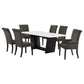 Colección de comedor de mármol blanco Sherry 115511-S7BV