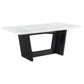 Sherry 7 Pc White Marble Dining Set