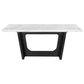 Sherry 7 Pc White Marble Dining Set