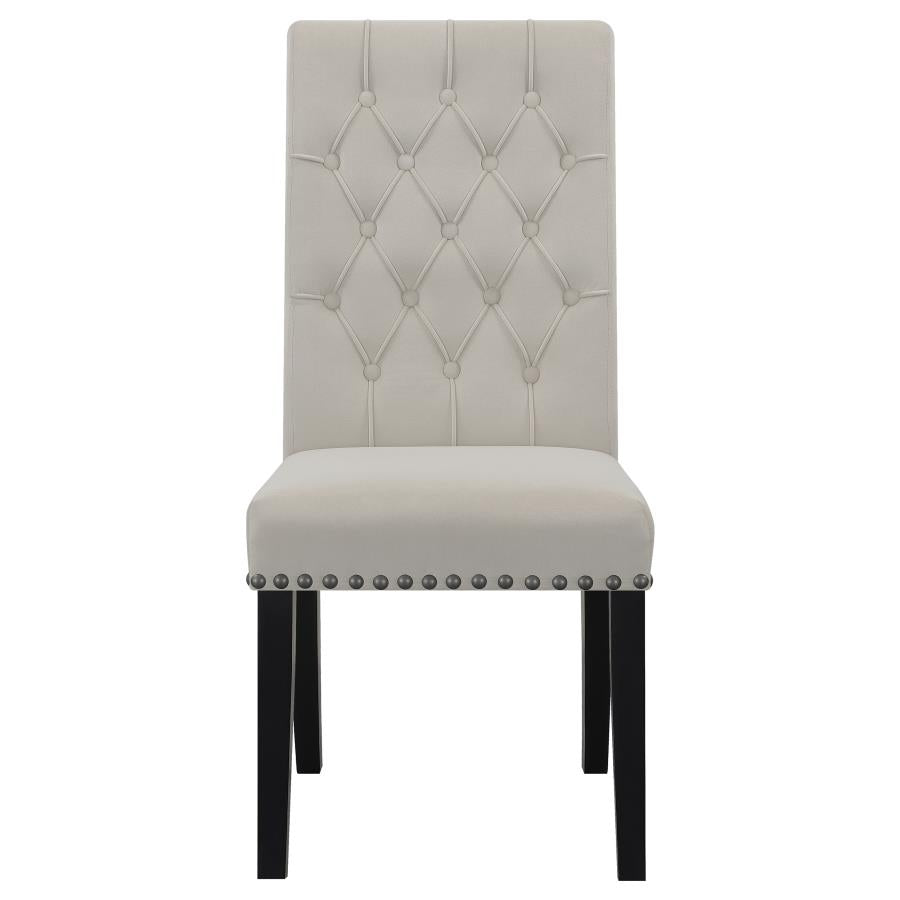 Sherry 7 Pc White Marble Dining Set