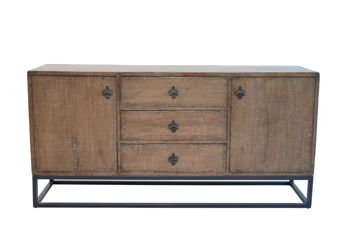 Brewery Cabinet Iron Antique Natural
