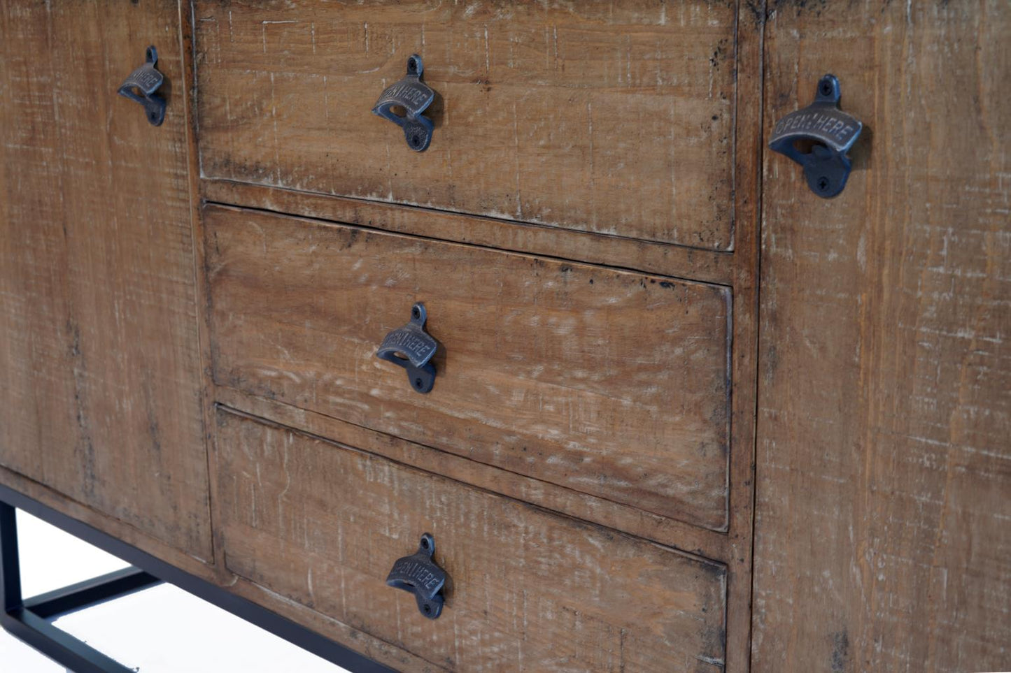 Brewery Cabinet Iron Antique Natural