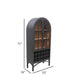 Victoria Wine Cabinet Matte Black Natural Interior