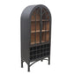 Victoria Wine Cabinet Matte Black Natural Interior