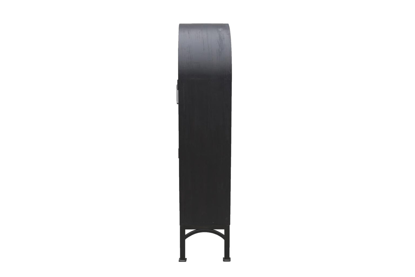 Victoria Wine Cabinet Matte Black Natural Interior