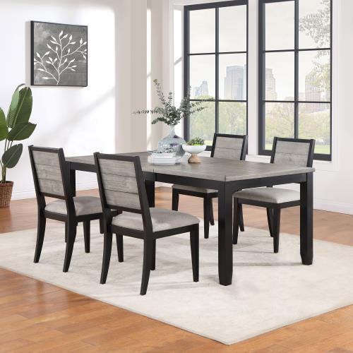 Elodie 5-7 Pc Two-Tone Dining Set Extension Leaf