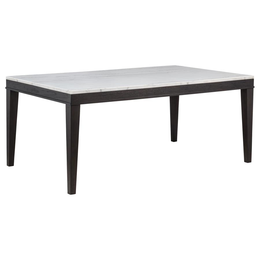 Averill 7 Pc White Marble Top Dining Set
