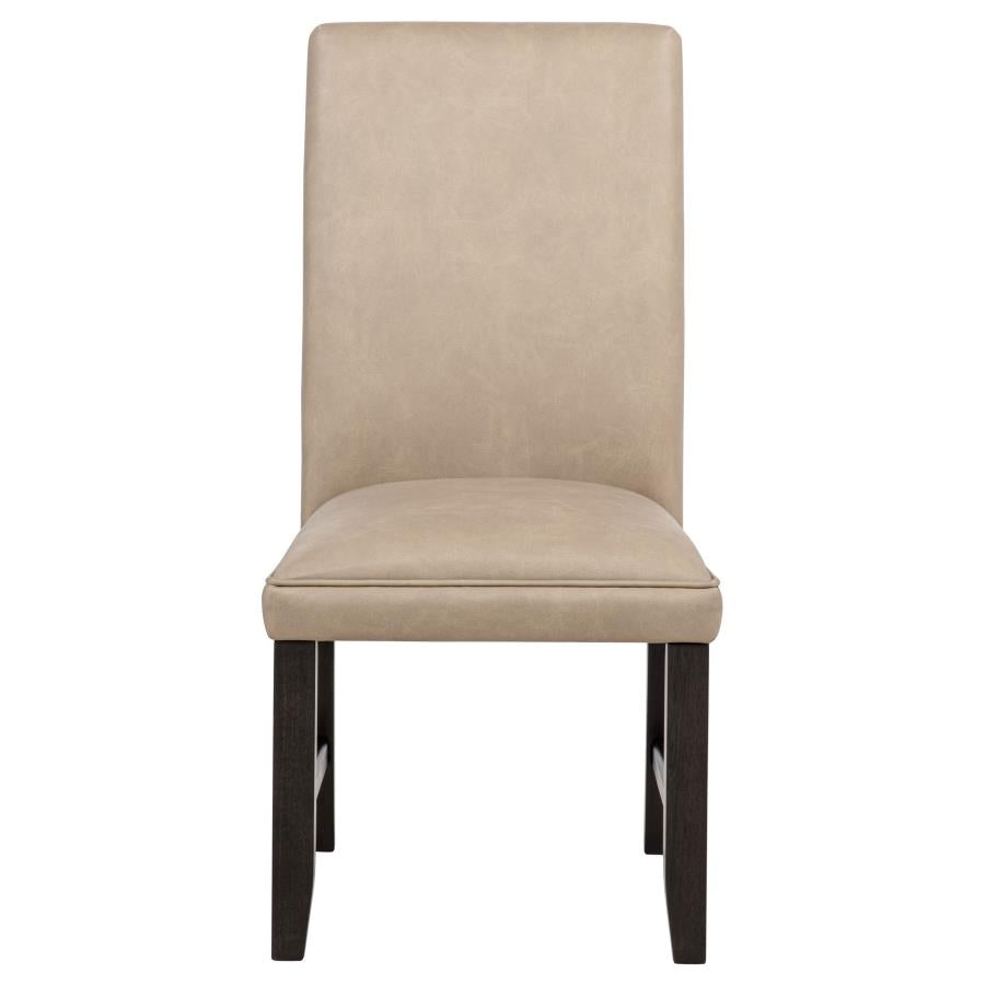 Averill 7 Pc Dining Set Tan and Coffee Bean