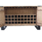 Huntington Wine Cabinet Natural with Antique Black
