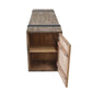 Huntington Wine Cabinet Natural with Antique Black