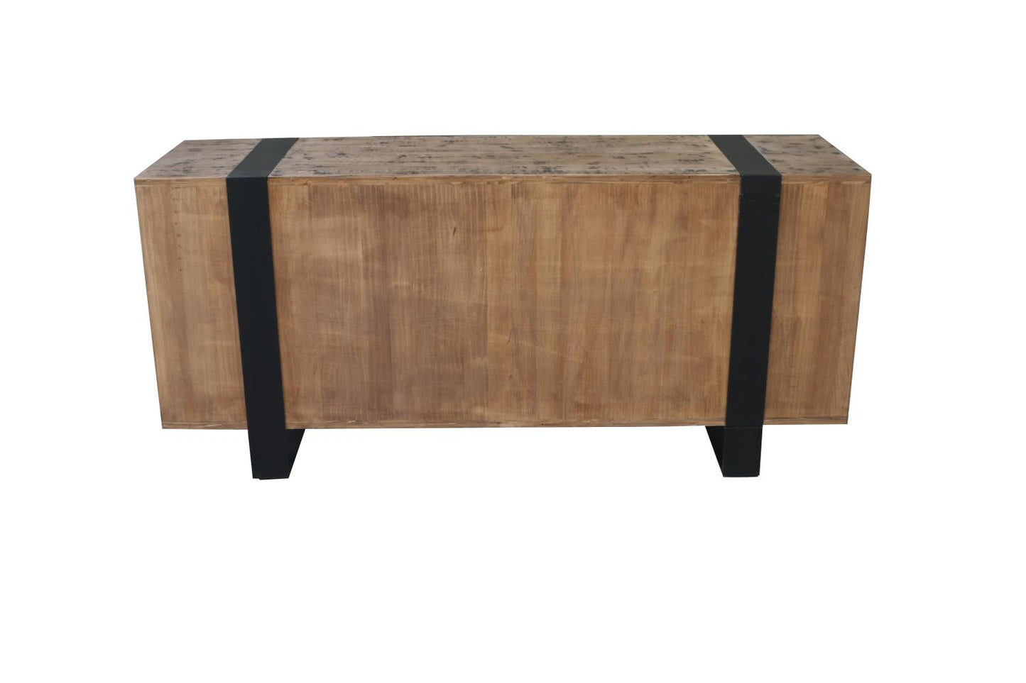 Huntington Wine Cabinet Natural with Antique Black