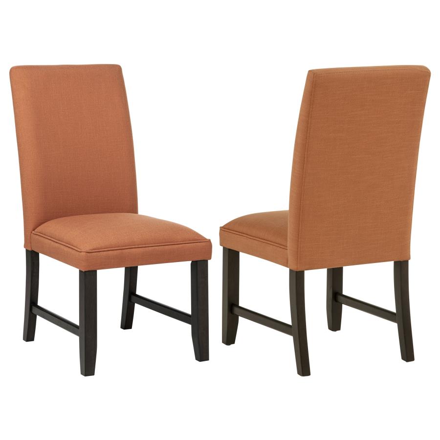 Berning Fabric Upholstered Parson Side Chair Salmon