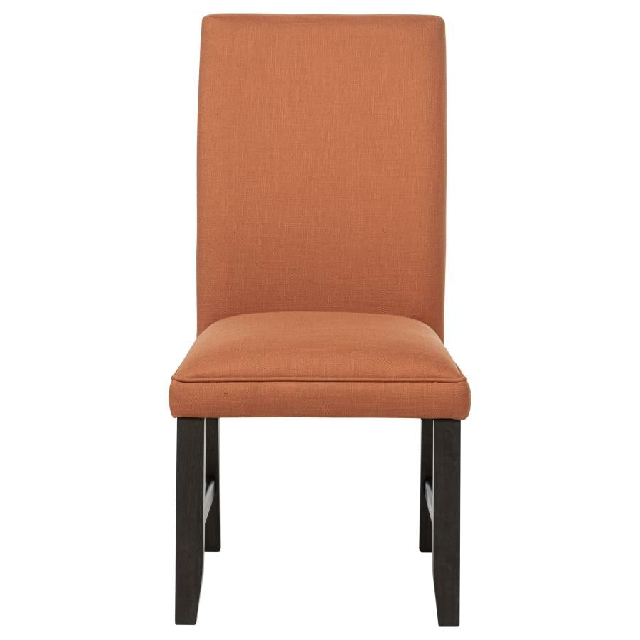 Berning Fabric Upholstered Parson Side Chair Salmon