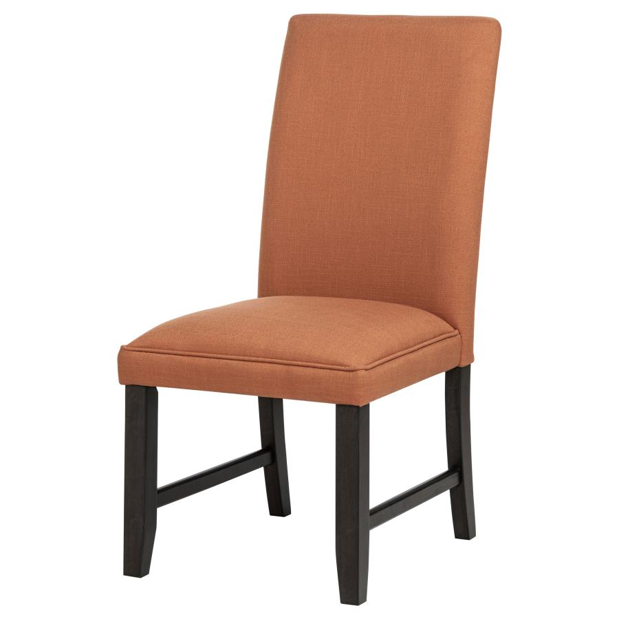 Berning Fabric Upholstered Parson Side Chair Salmon
