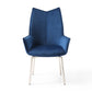 1218 Swivel Dining Chair Navy Blue Fabric