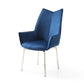 1218 Swivel Dining Chair Navy Blue Fabric