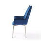 1218 Swivel Dining Chair Navy Blue Fabric