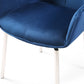 1218 Swivel Dining Chair Navy Blue Fabric