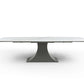 ESF 9437 Expandable White Marble Top Dining Set