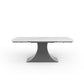 ESF 9437 Expandable White Marble Top Dining Set