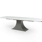 ESF 9437 Expandable White Marble Top Dining Set