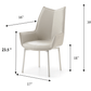 ESF 9437 Expandable White Marble Top Dining Set