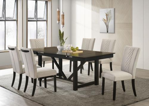 Malia 7 Pc Dining Set Coaster 122341