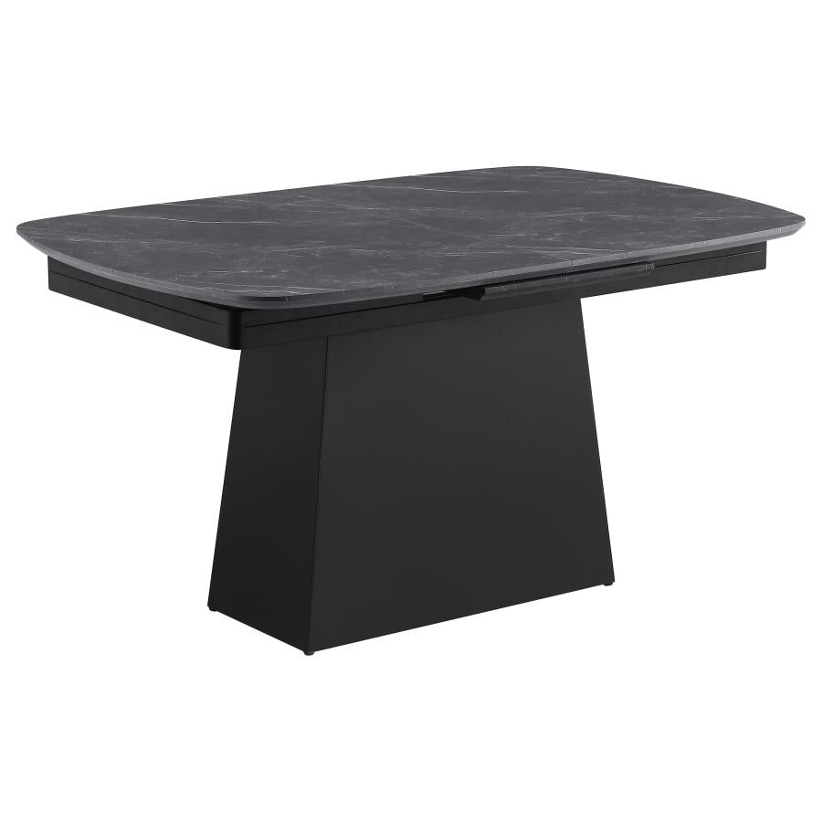 Potero Faux Marble Extension Leaf Dining Set