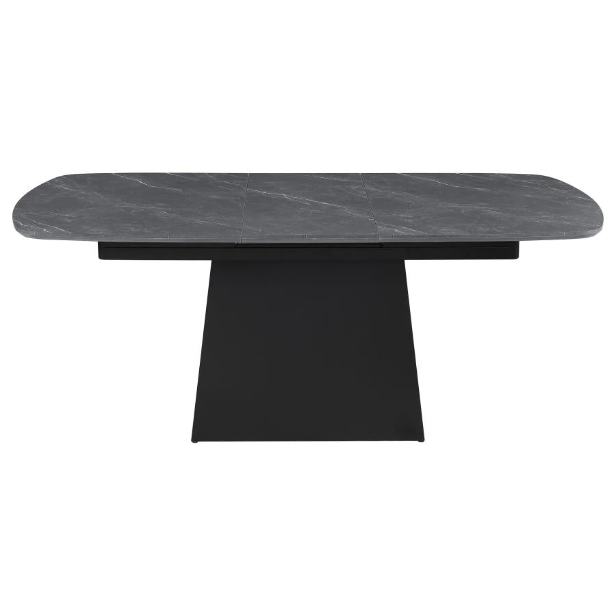 Potero Faux Marble Extension Leaf Dining Set