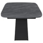 Potero Faux Marble Extension Leaf Dining Set