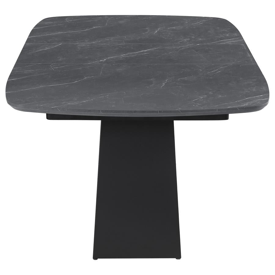 Potero Faux Marble Extension Leaf Dining Set