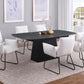 Potero Faux Marble Extension Leaf Dining Set