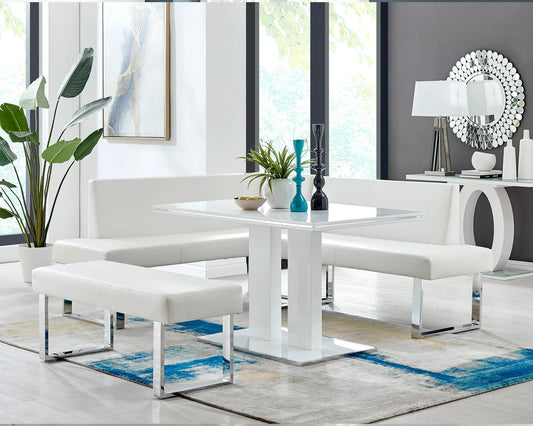 Armen Living Amanda Nook Dining Collection - 2 Colors