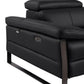 Divanitalia 1246 Black Power 5 Pc Sectional