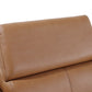 Divanitalia 1246 Cognac Power 5 Pc Sectional