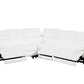 Divanitalia 1246 White Power 5 Pc Sectional