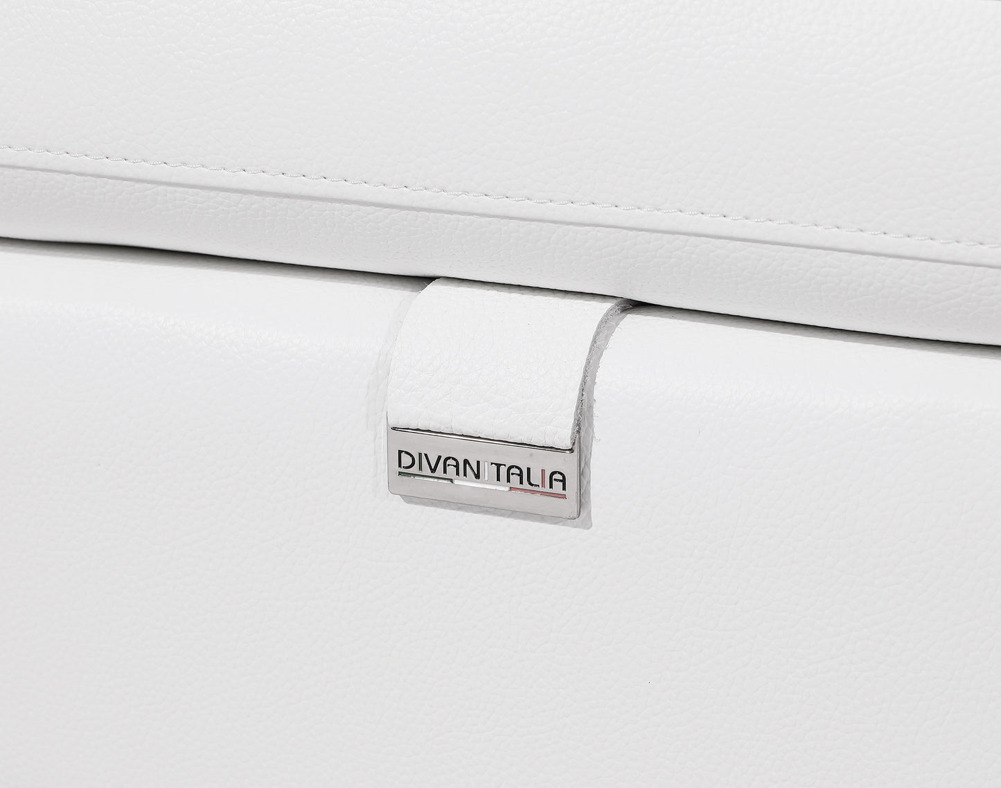 Divanitalia 1246 White Power 5 Pc Sectional