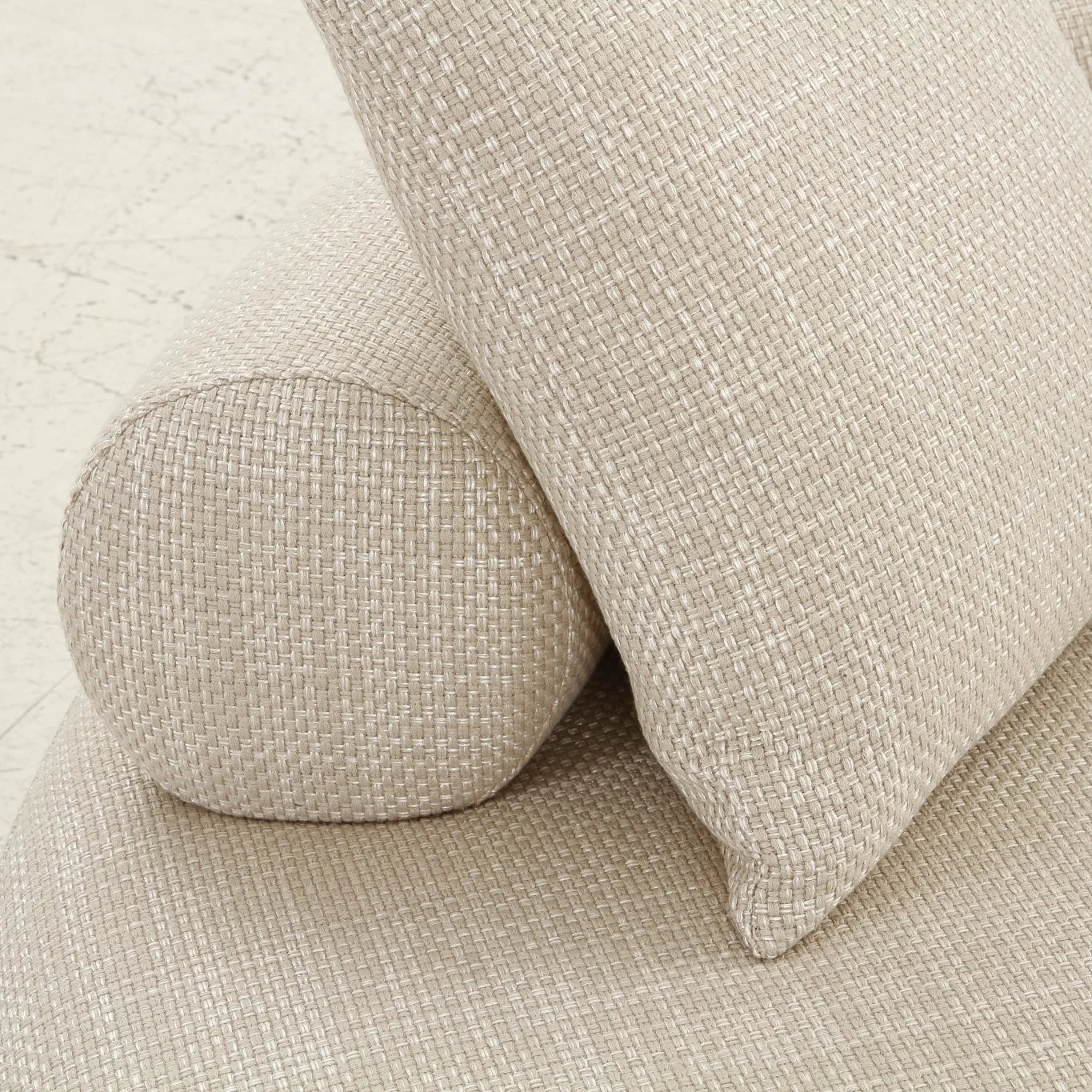 S8054 Round Sofa Beige Polyester by Artisan