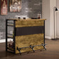 Renaldi Industrial Design Bar Unit - Antique Nutmeg