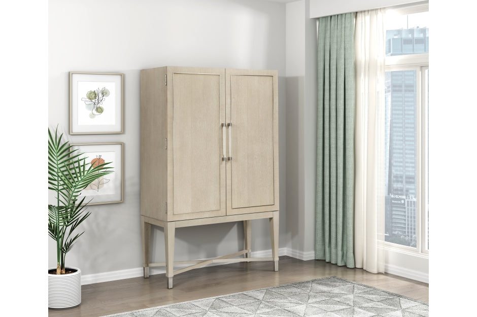 Genoa Light Oak Bar Cabinet 1312-44C